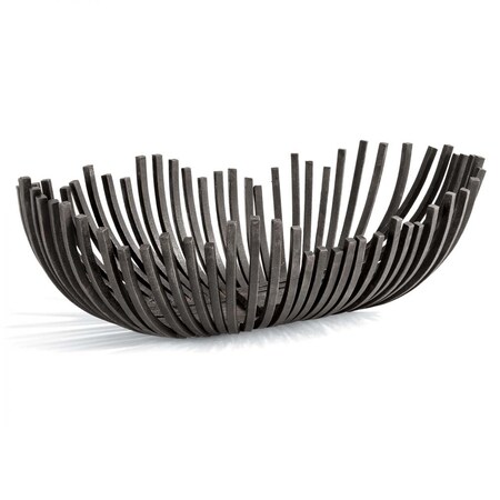Regina Andrew Webbed Bowl Oblong (Blackened Iron) 20-1206